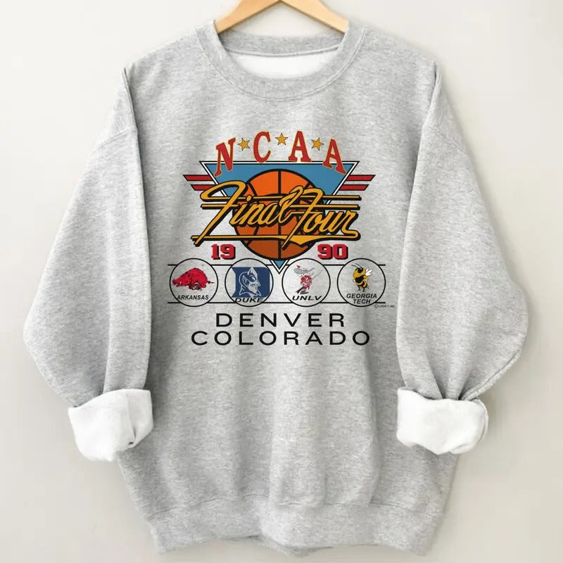 1990 Final Four Tee - For Man and Woman, Unisex Classic Fit Hoodie, Sweatshirt | GrindPrints.com
