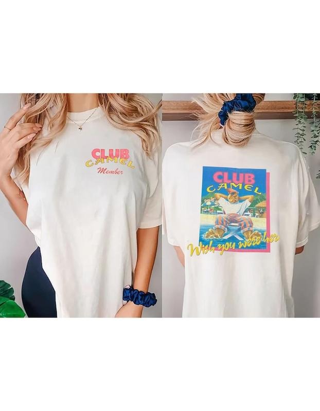 1991 Club Camel Unisex Garment-Dyed T-shirt | Vintage Inspired Joe Camel for Club Med Parody  T-shirt, sweater and Hoodie...