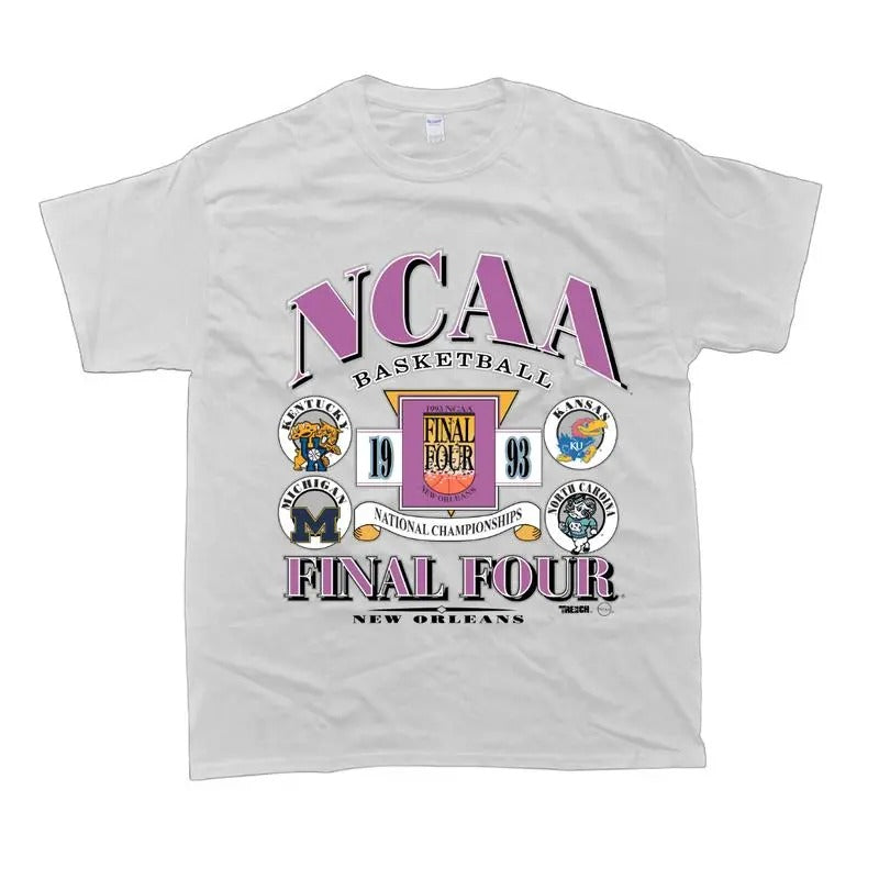 1993 NCAA Final Four Basketball T-Shirt, Vintage College Sports Tee, Retro National Championship Shirt, Classic Menswear,...