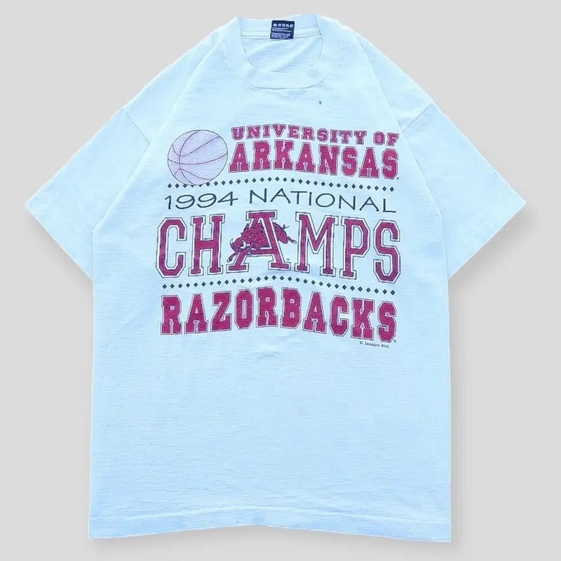 1994 University Of Arkansas National Camps Tee Top Menswear Streetwear Hoodie, Sweatshirt | GrindPrints.com