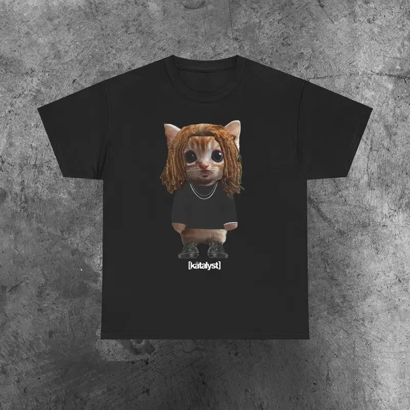1oneam Kitty Shirt Casual Classic Hoodie, Sweatshirt | GrindPrints.com