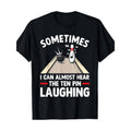 1pc Funny Bowling Graphic T-Shirt, 220g 100% Cotton Crew Neck, All-Season Casual Knit Fabric with Slight Stretch, Regular...