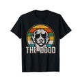 1pc Goldendoodle The Dood Vintage Retro Print T-Shirt, 100% Cotton, Casual Style, Unisex, Round Neck, Knit Fabric, All...