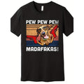 1pc Men'S Casual Cotton T-Shirt with Printed Dog Design, Crew Neck, Short Sleeves, Regular Fit, Summer Fashion Top, Knit...