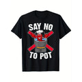 1pc Men'S Crayfish Graphic T-Shirt, 100% Cotton, Boho Style, Crew Neck, Non-Stretch Woven Fabric, All-Season Comfort,...