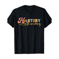 1pc Men'S Vintage-Inspired "History in Making" T-Shirt - 100% Cotton, Crew Neck, Short Sleeve, Casual Fit, All-Season...
