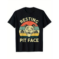 1pc, Funny Dog Pitbull Resting Pit Face_ Pitbull Lover Gift Unisex T-Shirt made in usa Hoodie, Sweatshirt | GrindPrints.com