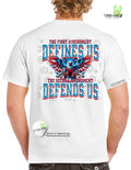 1st Amendment Defines us, 2nd Amendment Defends us - Men's t-shirt Menswear Tshirt Top Casual Hoodie, Sweatshirt