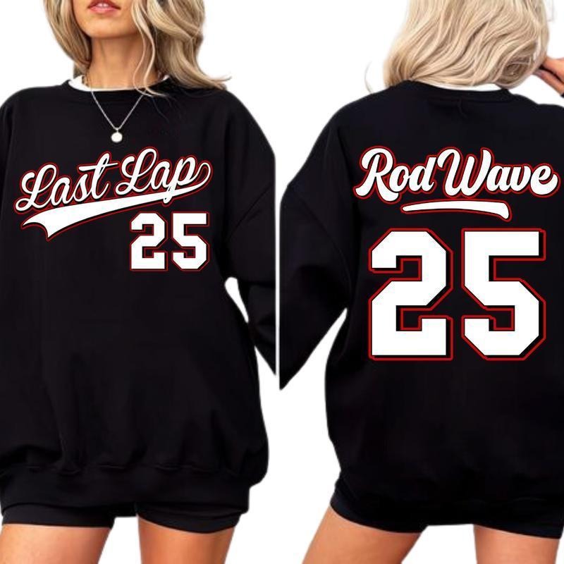 2 Sided Rod Wave 25 Shirt Official 2024 Concert Last Lap Song T-Shirts, Hoodie, Sweatshirt
