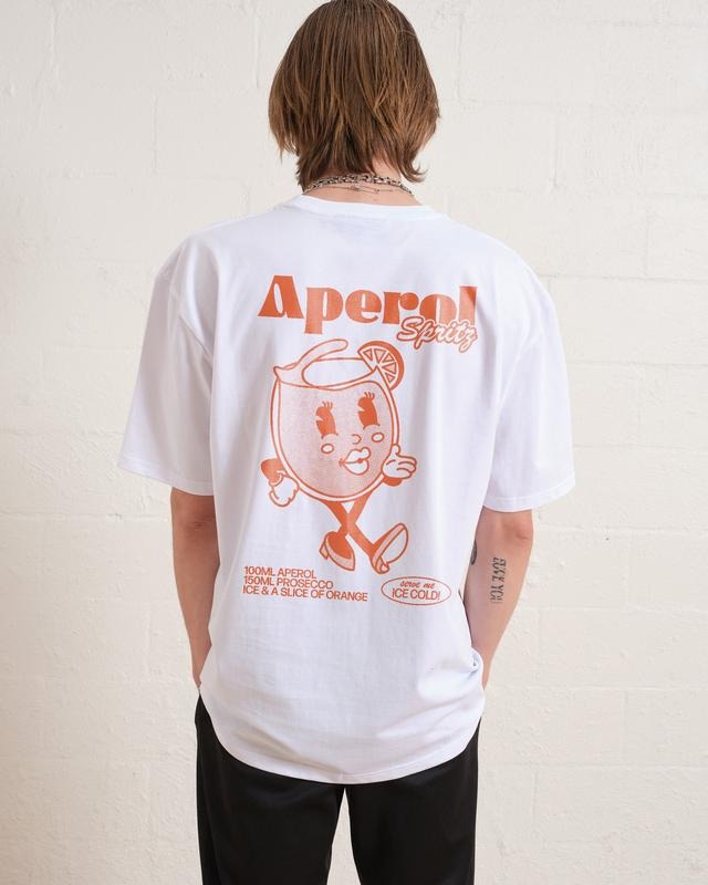 2 Sides APEROL SPRITZ T-SHIRT, Men Summer Fashion Cotton, Cotton Menswear, S to 3XL Hoodie, Sweatshirt | GrindPrints.com