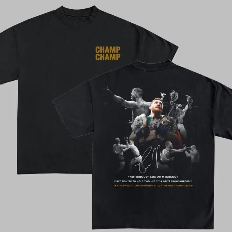 2-Sides Conor McGregor Shirt, Ultimate Fighting Boxing Shirt, Championship Conor McGregor Tshirt, Vintage 90s Graphic MMA...
