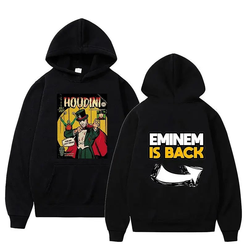 2 Sides Eminem Houdini Hoodie, Gift For Fan, Gift For Her, Gift For Him T-Shirts, Sweatshirt | GrindPrints.com
