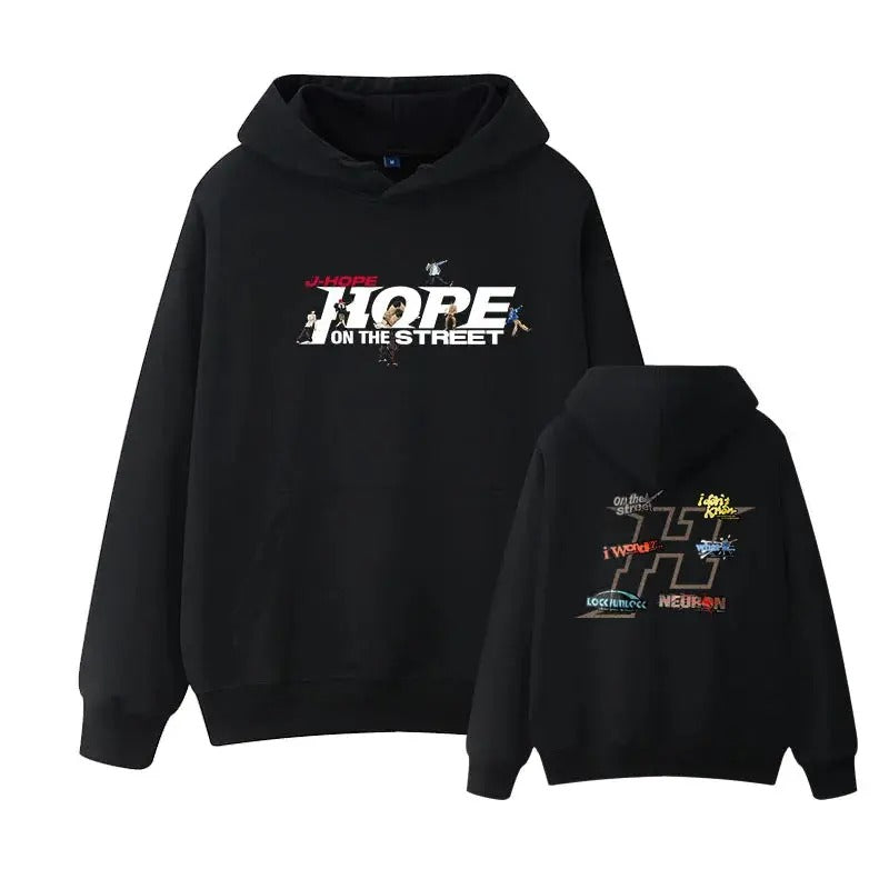 2 Sides J-HOPE Hope On The Street Hoodie, Gift For Fan, Gift For Her, Gift For Him T-Shirts, Sweatshirt | GrindPrints.com