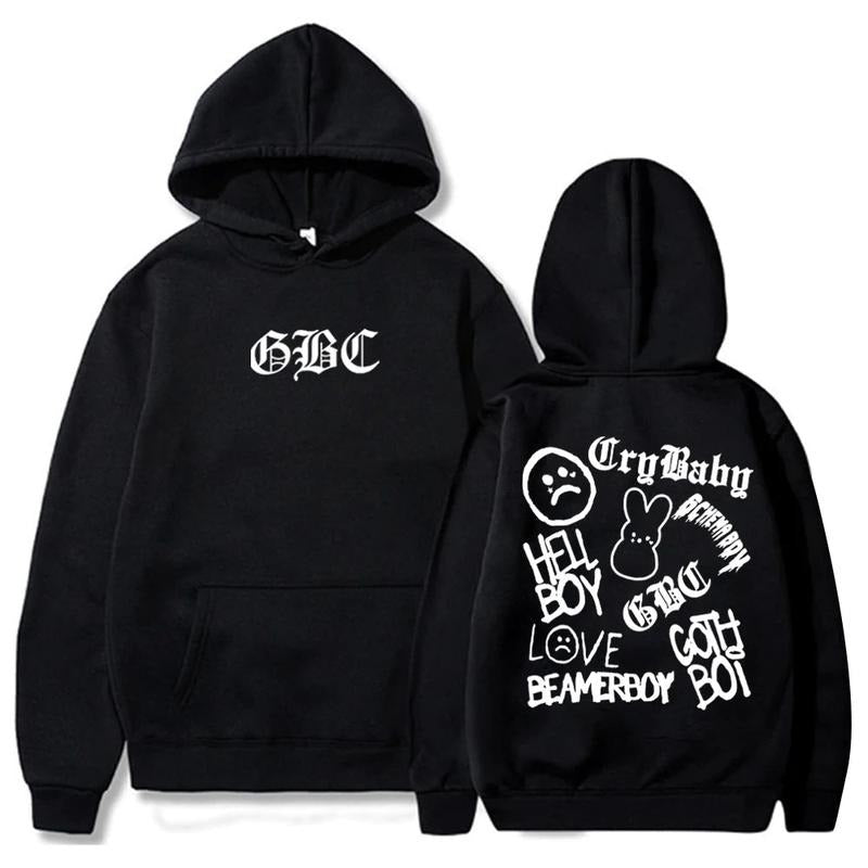 2 Sides Lil Peep GCB Hoodie, Gift For Fan, Gift For Her, Gift For Him T-Shirts, Sweatshirt | GrindPrints.com