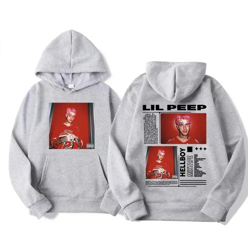 2 Sides Lil Peep Hellboy Hoodie, Gift For Fan, Gift For Her, Gift For Him T-Shirts, Sweatshirt | GrindPrints.com