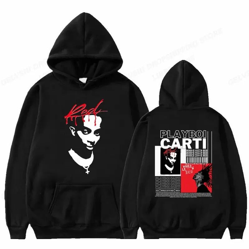 2 Sides Playboi Carti Hoodie, Gift For Fan, Gift For Her, Gift For Him T-Shirts, Sweatshirt | GrindPrints.com