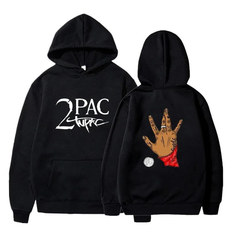 2 Sides Tupac Gangsta Hoodie, Gift For Fan, Gift For Her, Gift For Him T-Shirts, Sweatshirt | GrindPrints.com