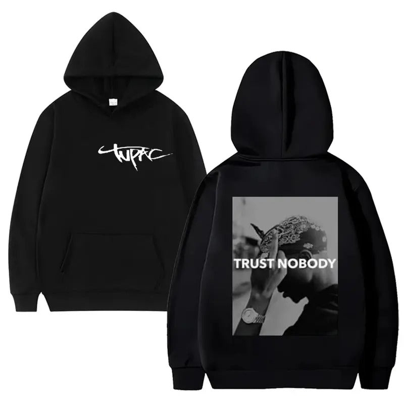 2 Sides Tupac Trust Nobody Hoodie, Gift For Fan, Gift For Her, Gift For Him T-Shirts, Sweatshirt | GrindPrints.com