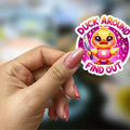 2.5' Duck Around Find Out Stickers 100 pieces Decor Decorative T-Shirts, Hoodie, Sweatshirt | GrindPrints.com