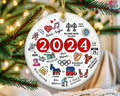2024 Ornament 2024 Year Review Ornament Major Notable Events Ornament Funny Cute Year Remember Commemorative T-Shirts, Hoodie, Sweatshirt