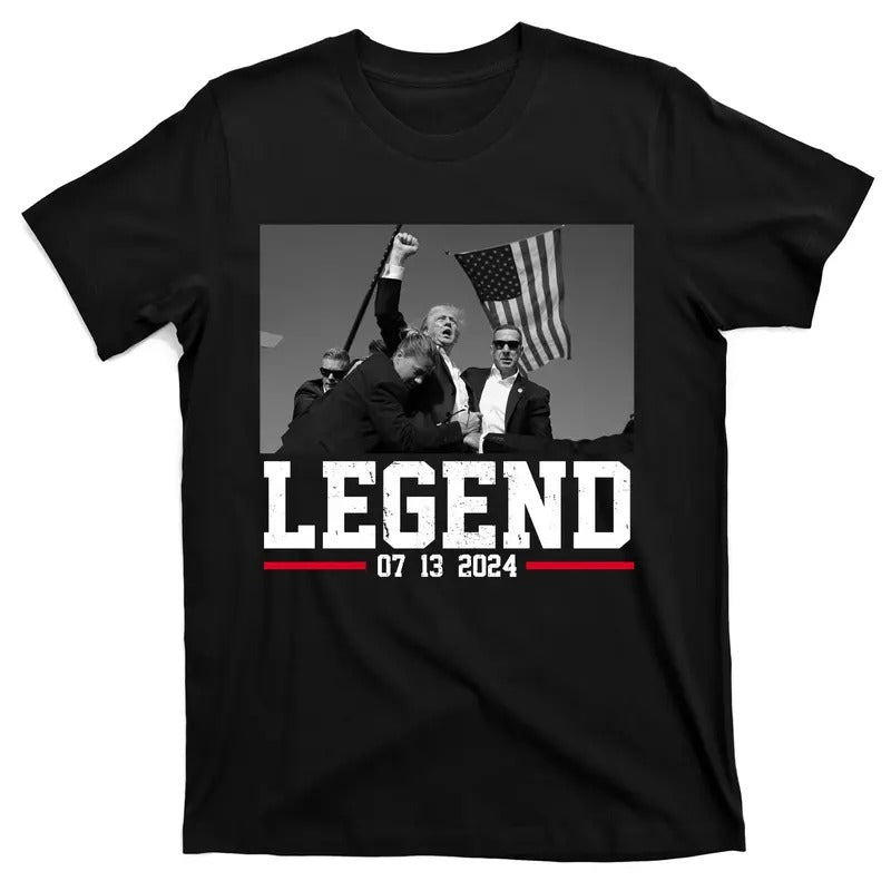 Donald Trump Legend 07/13/2024 Rally Pennsylvania T-Shirt Hoodie, Sweatshirt | GrindPrints.com