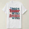 2024 Trump Wins - America Wins T-Shirt Hoodie, Sweatshirt | GrindPrints.com