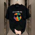 2025 Heavy Cotton Short Sleeved Loose Pu Handsome High End Half Sleeved Top T-Shirts, Hoodie, Sweatshirt