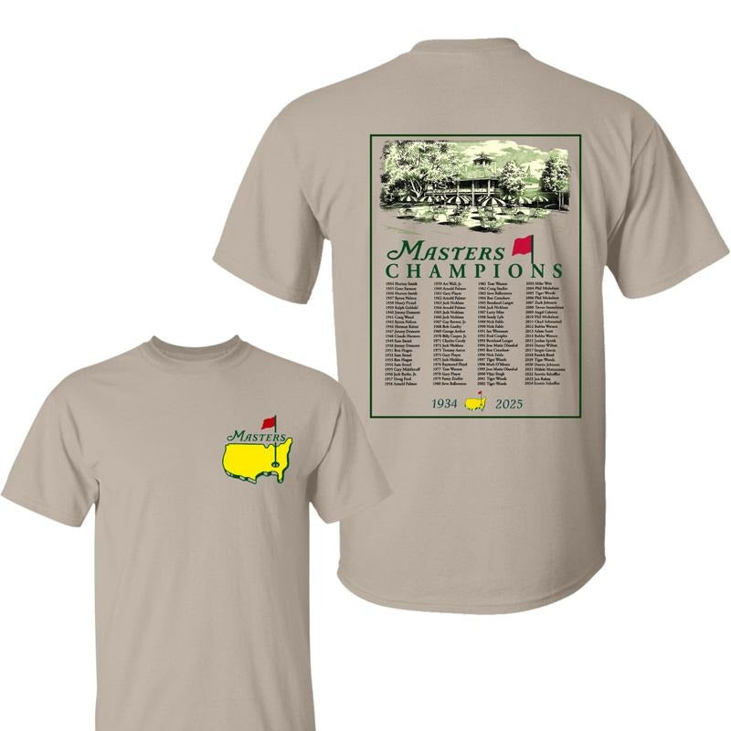 2025 Masters Tournament Augusta 91 Years 2 Sided Shirt, Golf Tournament Shirt, Masters Gollf Tee, Graphic Tee Gifts for...