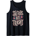 2025 Men'S Sleeveless Top Unisex Pullover Vest Printed Tank Vest VS001Tattoos Are Trashy Tank Top T-Shirts, Hoodie,...