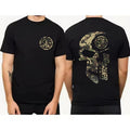 2025 Summer Men's Camo with Sig Sauer Never Settle T-shirt, Unisex Short Sleeve Casual 100% Cotton, Camo Shirt, Sig Sauer...