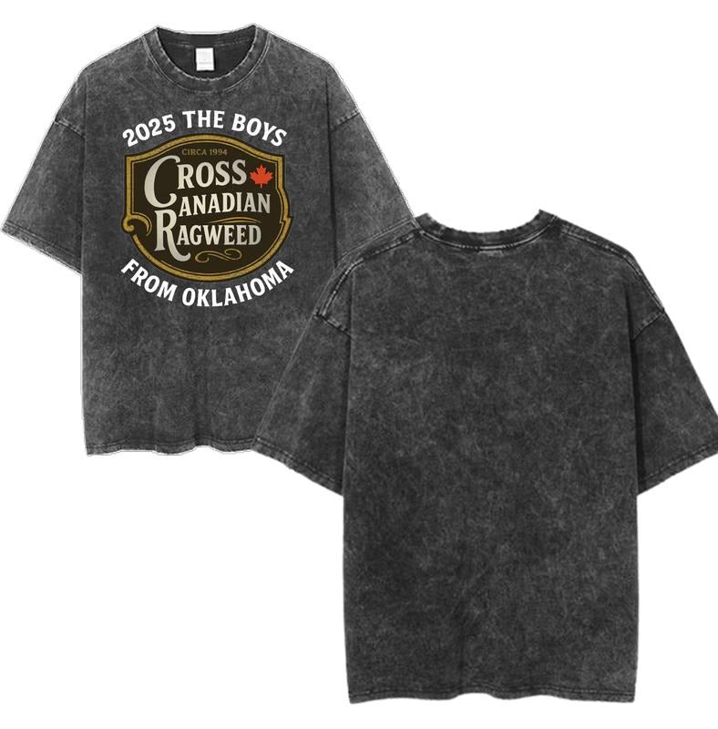 2025 The Boys Cross Canadian Ragweed From Oklahoma Vintage Graphic Tee, Retro Rock Band Tee, Double-Sided Graphic Design,...
