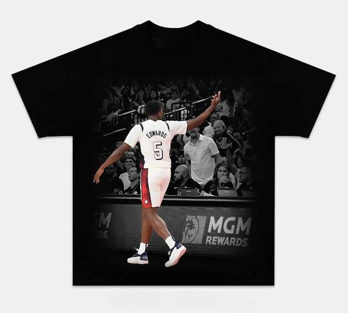 2025 USA ANTHONY EDWARDS A2 Vintage 90s Graphic Funny Tee, Short Sleeve, Menswear Top, Womenswear Top Underwear...