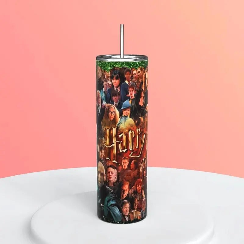 20oz Harry P0tter Inspired Tumbler with Lid and Straw T-Shirts, Hoodie, Sweatshirt | GrindPrints.com