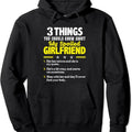 3 Things You Should Know About My Spoiled Girlfriend Funny Hooded T-Shirts, Hoodie, Sweatshirt