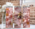 3D Bee Pink Tumbler Stainless Skinny Drinkware T-Shirts, Hoodie, Sweatshirt | GrindPrints.com