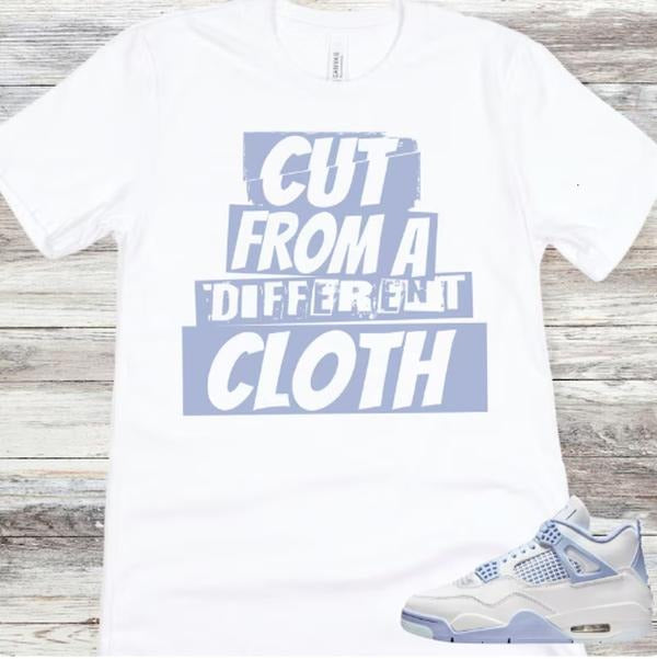 4 Forget Me Not Aluminum Blue Sneaker Match Shirt, Cut From A Different Cloth Hoodie, Sweatshirt | GrindPrints.com
