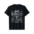 40th Wedding Anniversary Celebration T-Shirt for Couples