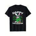 420 Easter Bunny T-shirts, Stoner Bunny Weed Sweatshirt, Cotton Knit, Classic Design, Perfect Gifts For Smoker Hoodie
