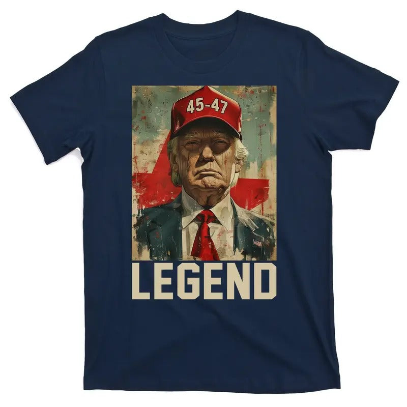 45 47 Donald Trump 2024 Legend Vintage T-Shirt Hoodie, Sweatshirt | GrindPrints.com