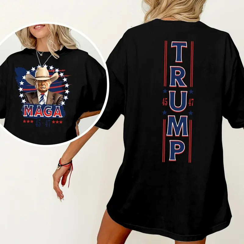 45 47 Maga Trump Shirt, Trump Supporter Sweatshirt, Take America Back, Trump 2024 Shirt Hoodie | GrindPrints.com