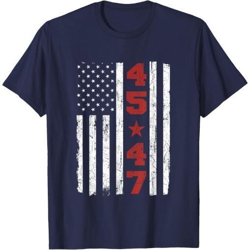 45 47 Trump Vintage USA Flag 2024 President Election Politic T-Shirt Made in USA Hoodie, Sweatshirt | GrindPrints.com