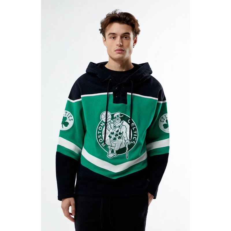 47 Brand Men's Boston Celtics Lacer Hoodie T-Shirts, Sweatshirt | GrindPrints.com