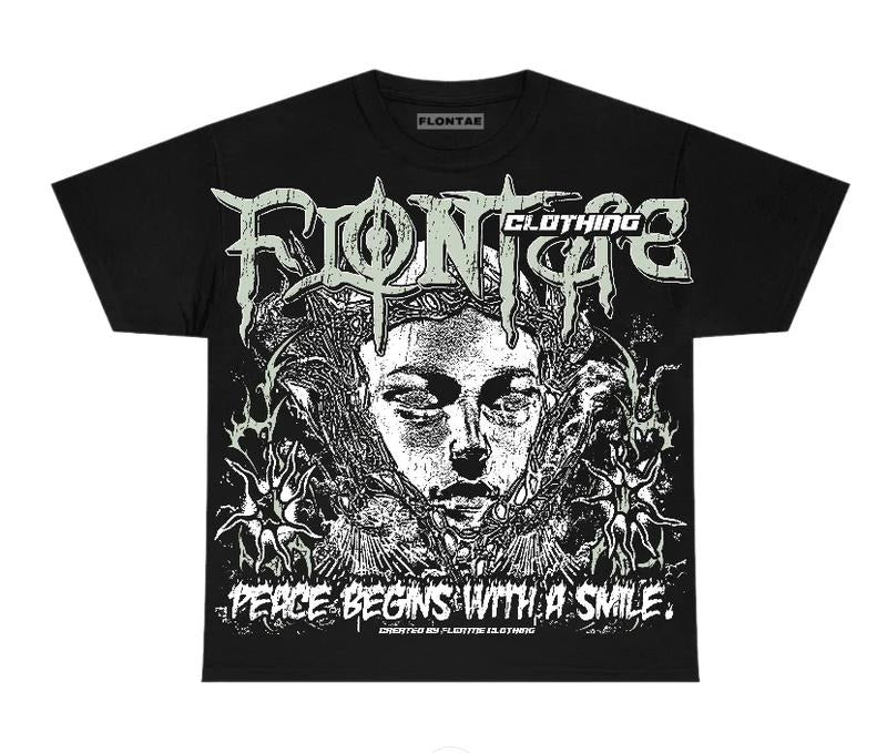 4s Seafoam Flontae T-Shirt Keep Peace Graphic Tee Cotton Y2K Clothing Top Streetwear Hoodie, Sweatshirt | GrindPrints.com