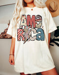 4th Of July America Tshirt Sparkly America Tee, Independence Day, 4th Of July, Leopard 4th Of July Shirt, Patriotic...
