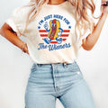 4th of July Just Here For The Wieners T Shirt, Funny Hot Dog Shirt, Independence Day T Shirt, Retro America Patriotic...