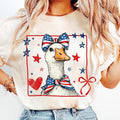 4th of July Mama Goose Coquette Shirt, American Mama 4th of july Tee, Memorial Day Patriotic Goose Mom Gift, Independence...