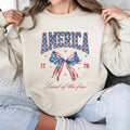 4th of July Shirt, America Land of Free Shirt, USA Shirt, Red White and Blue, America Tee, Women's 4th of July, Fourth of...