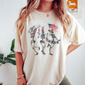4th of July Skellies Tshirt, 4th of July Shirts, Dancing Skeleton Tee, American Flag,4th of July, Stars and Stripes Tee,...