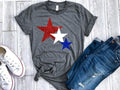 4th of July womens shirt, Star glitter shirt Hoodie, Sweatshirt | GrindPrints.com