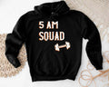 5 Am Squad Five Morning Matching Sport Group Weightlifting Fitness Coach Exercise T-Shirts, Hoodie, Sweatshirt